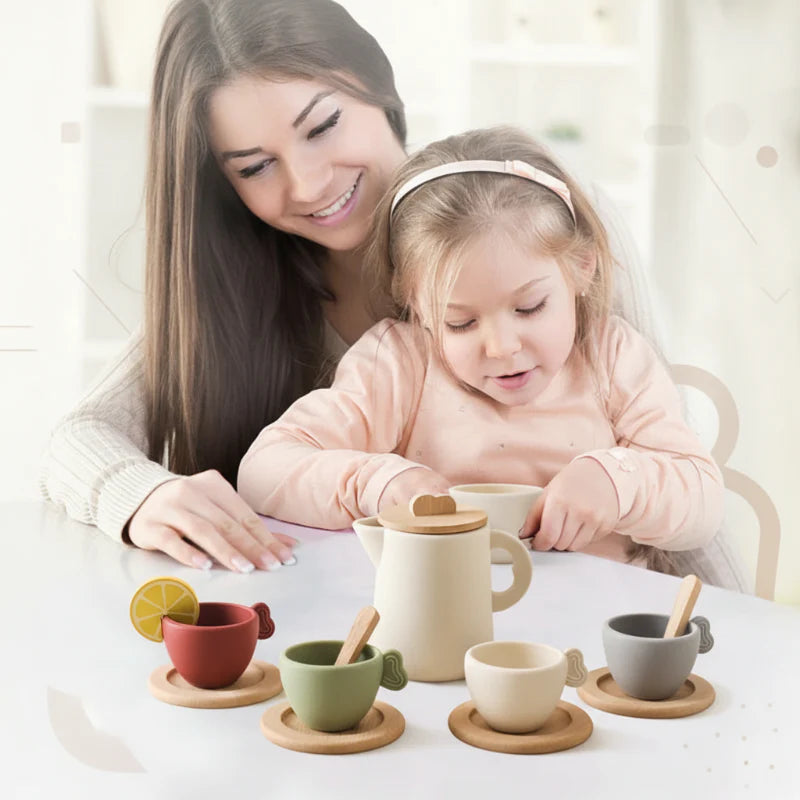 Woods – Divertente e interattivo – Set da tè in legno per bambini