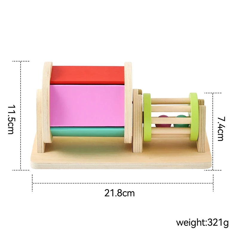 Sensory Drum™ – Colori e forme - Giocattoli Montessori in legno