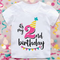 Thumbnail for Birthday Graphic Tee – Carina e leggera – Maglietta per bambini per il compleanno
