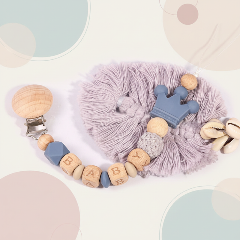 Personalized Pacifier Chain – Sicuro ed elegante - Portaciuccio personalizzato