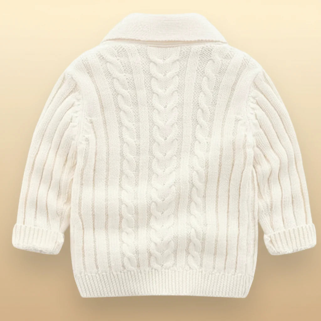 CozyCub – Comodo e alla moda – Cardigan lavorato a maglia per bambini