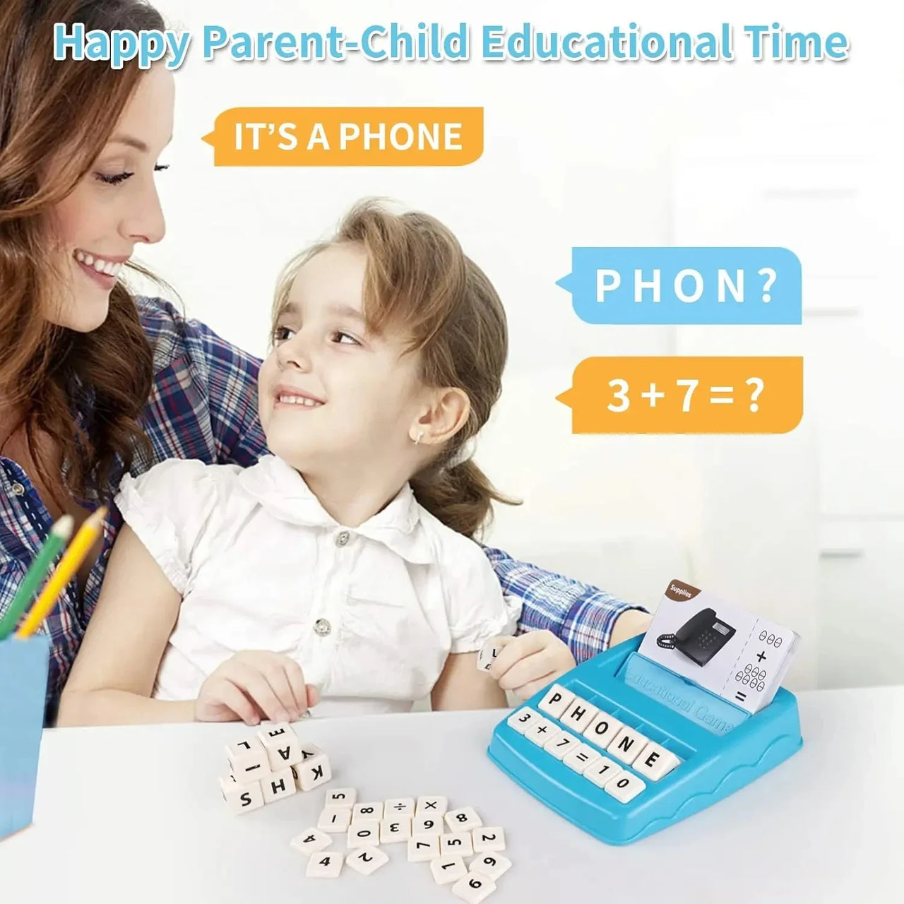 EduPlay – 2 in 1 - Set didattico e ludico con carte alfabetiche e numeriche