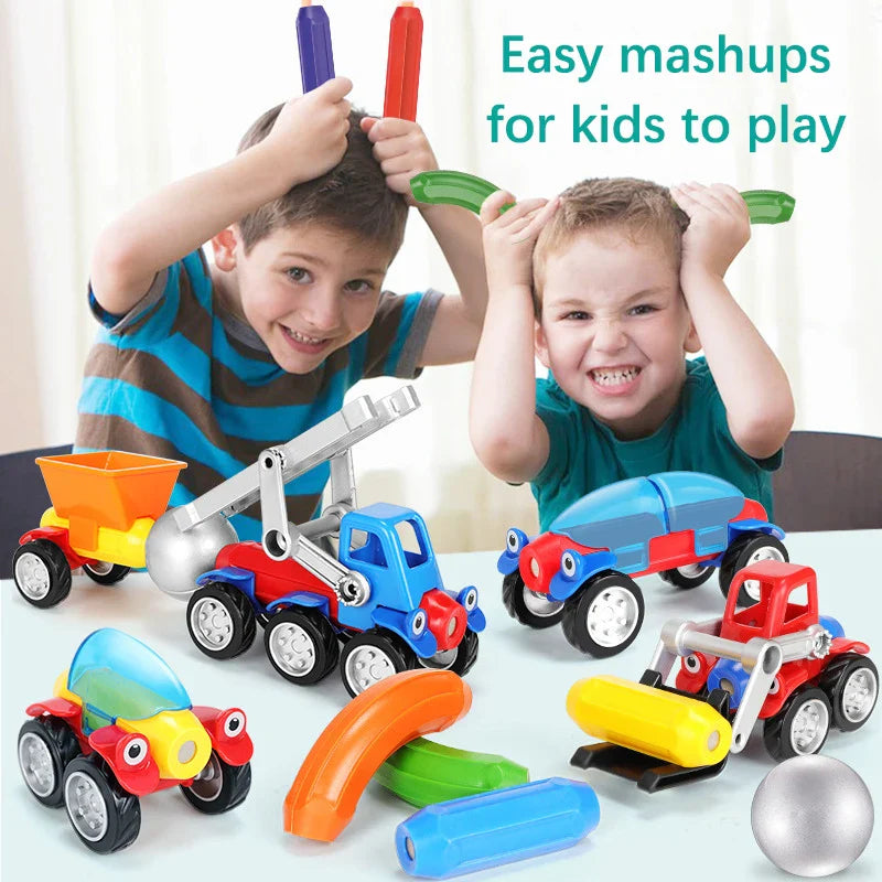 Magnetic Cars™ – Divertimento con le costruzioni magnetiche - Set di giocattoli con veicoli magnetici