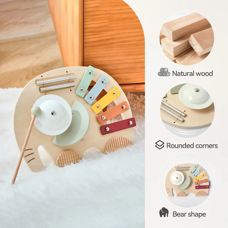 HarmonyWood – Montessori & Creativo – Strumento musicale in legno: Xilofono