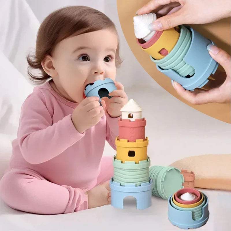 Stack & Learn™ – Divertimento intelligente nell'impilare – Torre impilabile Castello