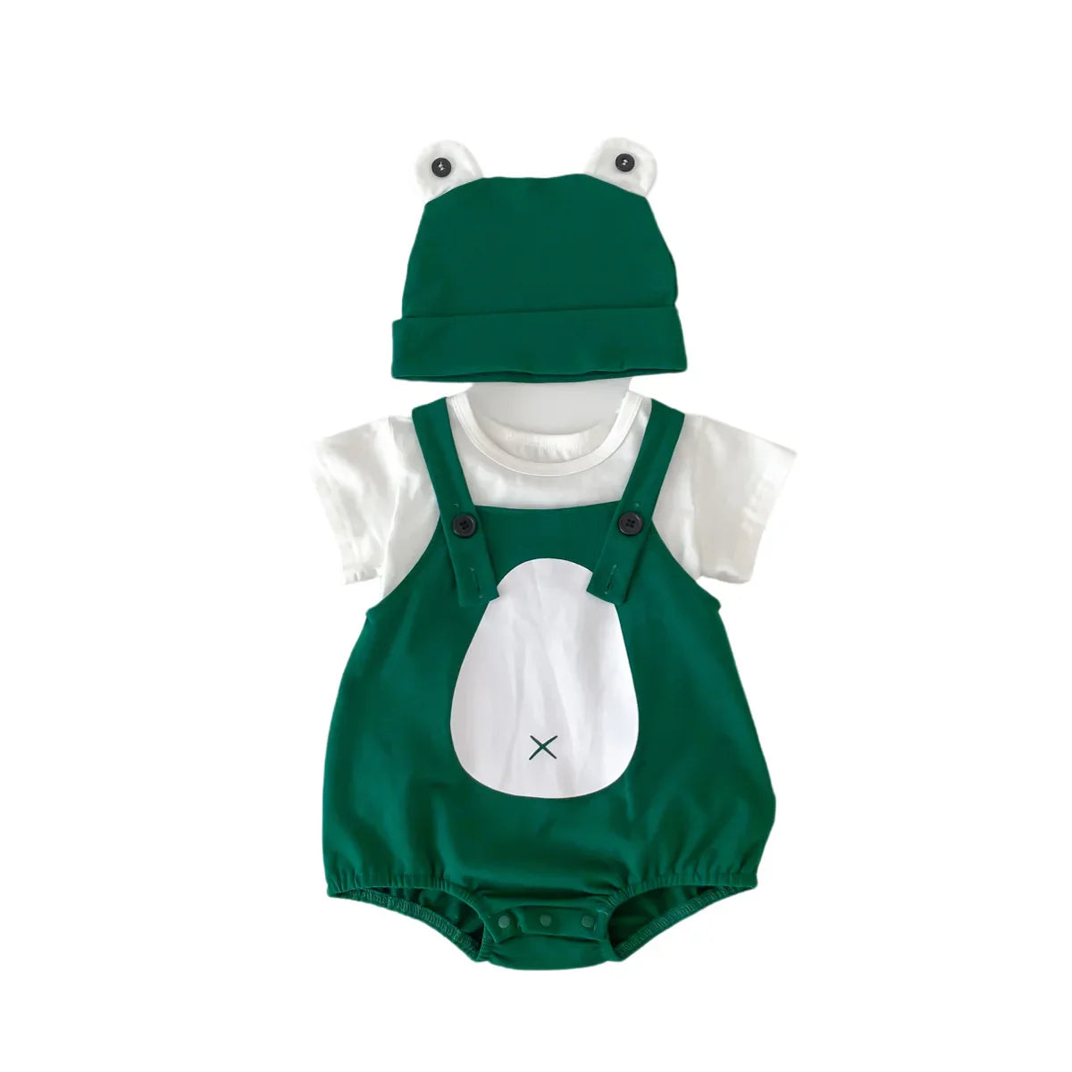 Mini Fashion™ - Morbido e confortevole - Pagliaccetto da bambino a tema rana