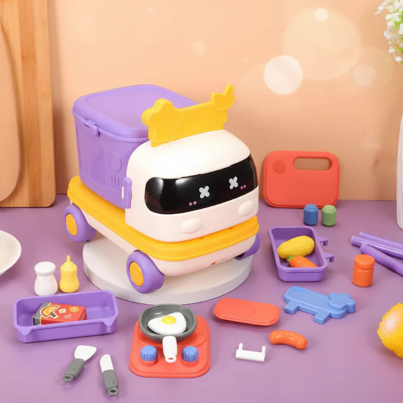 FoodDrive – Interattivo e creativo – Set da gioco per cucina in auto