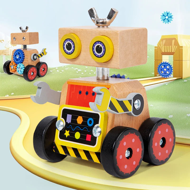 Woods™ - Costruire e giocare - Robot da costruzione in legno