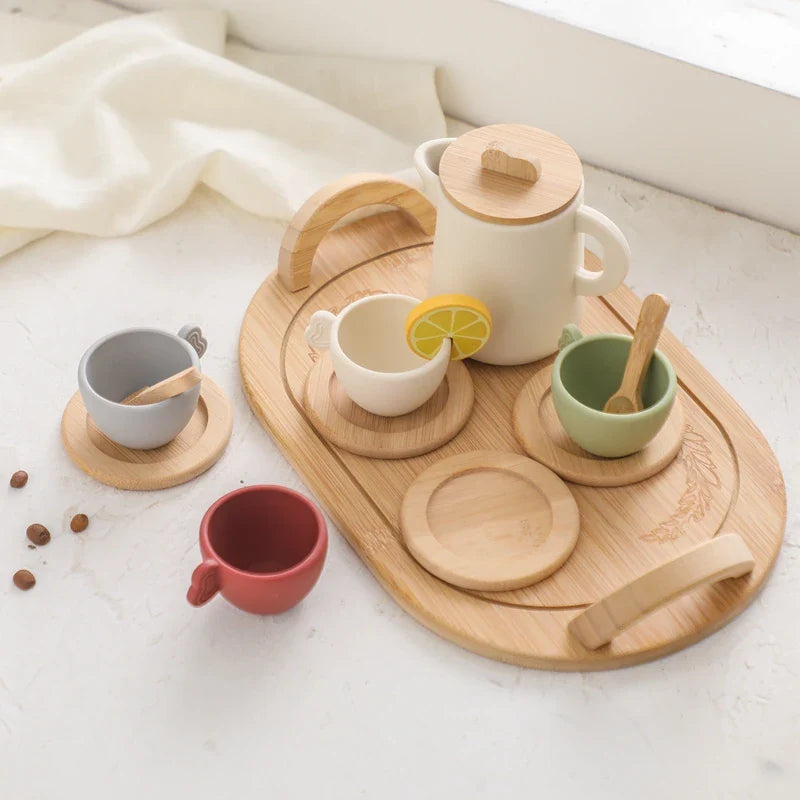 Woods – Divertente e interattivo – Set da tè in legno per bambini