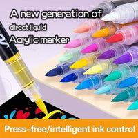 Thumbnail for ColorCraft – Creativo e sostenibile – Pennarelli acrilici con punta a pennello