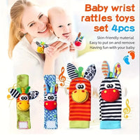 Thumbnail for Wrist Rattle and Socks – Motricità e gioco – Sonagli per neonati (set da 4)