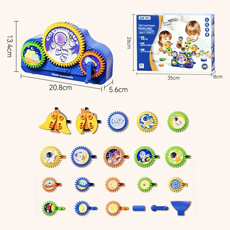 SmartGears – Educativo e divertente – Set di gioco con ingranaggi elettrici 3D