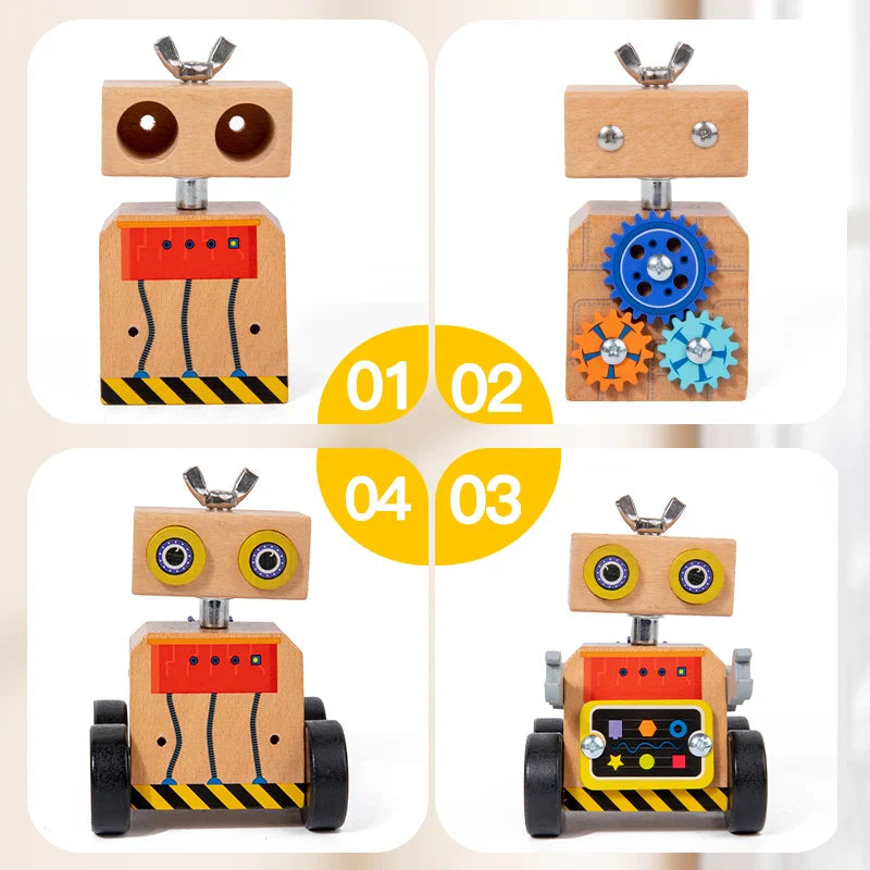 Woods™ - Costruire e giocare - Robot da costruzione in legno