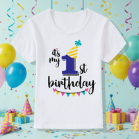 Thumbnail for Birthday Graphic Tee – Carina e leggera – Maglietta per bambini per il compleanno