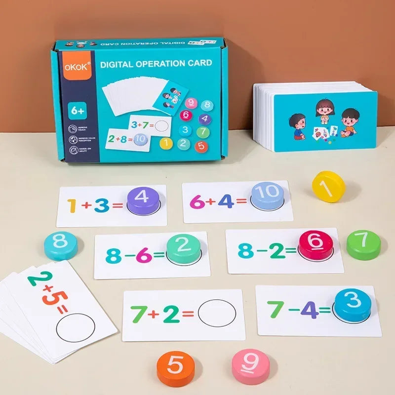 Math Tokens™ - Contare e risolvere - Schede aritmetiche per bambini
