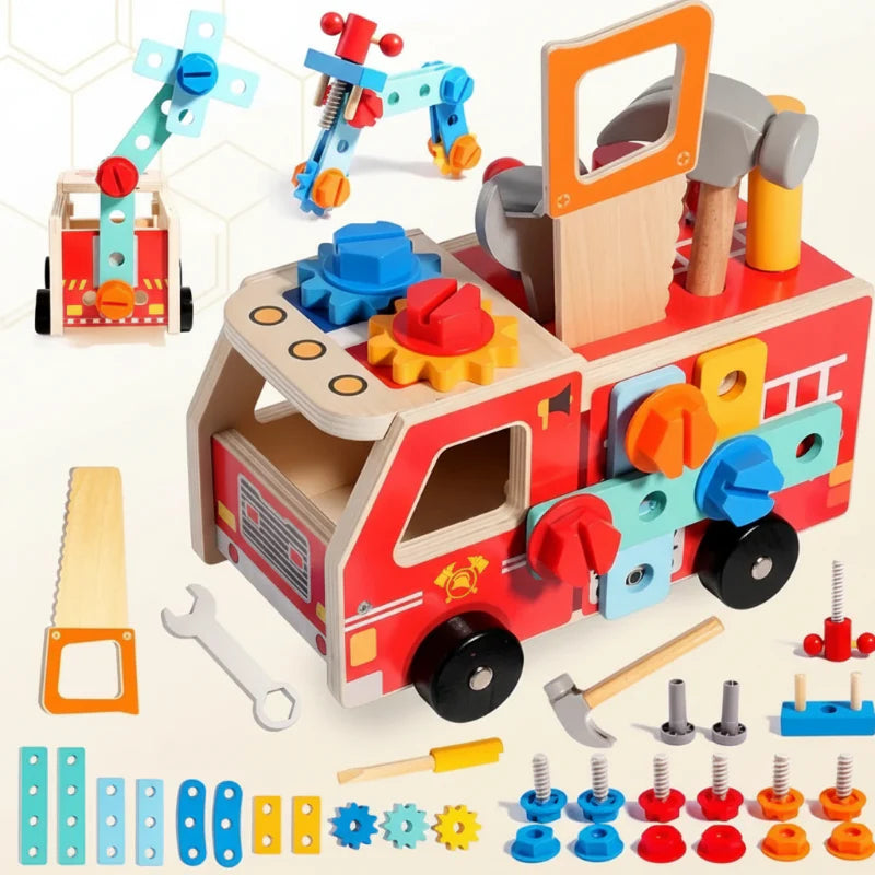 BuildRescue – Educativo e creativo – Camion dei pompieri in legno