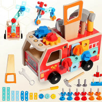 Thumbnail for BuildRescue – Educativo e creativo – Camion dei pompieri in legno