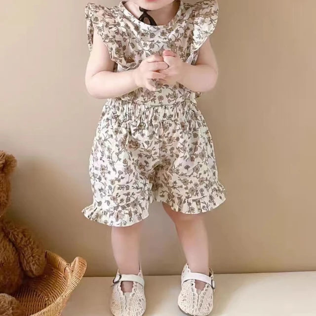 Mini Fashion™ - Allegro completino floreale - Abbigliamento per bambini