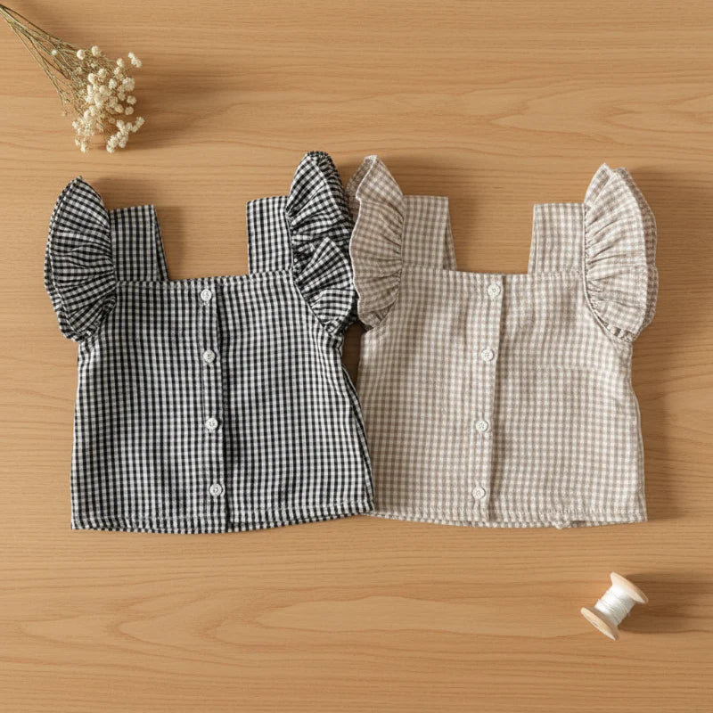 Girls Ruffle Tee – Leggero e carino – Set di abbigliamento per bambini