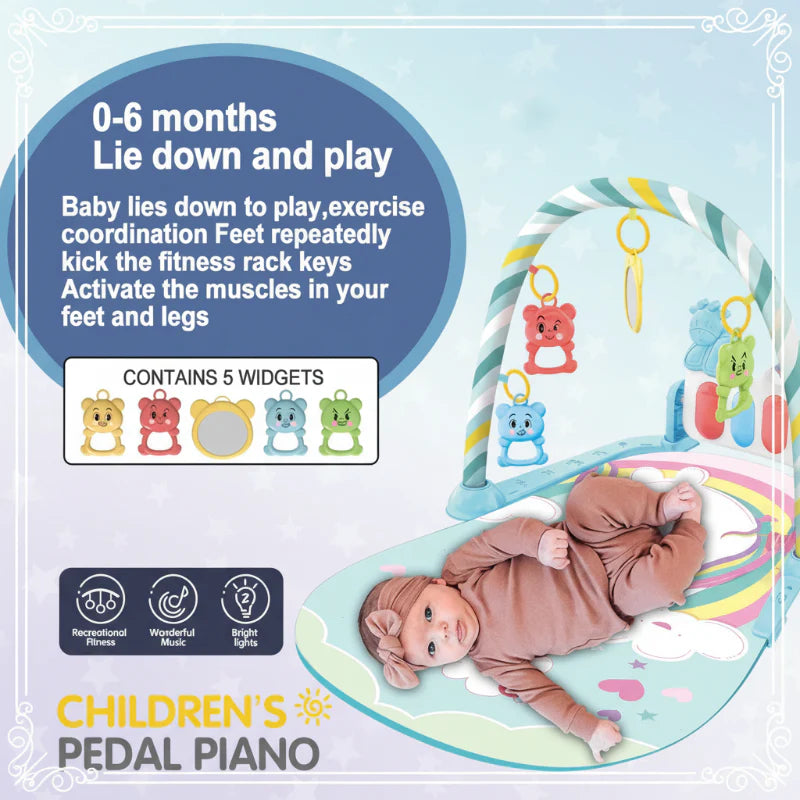 Musical Baby Play Gym – Colorato ed educativo – Tappetino per ginnastica neonatale