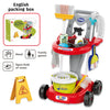 CleanPlay – Istruttivo e divertente – Carrello per la pulizia dei giocattoli