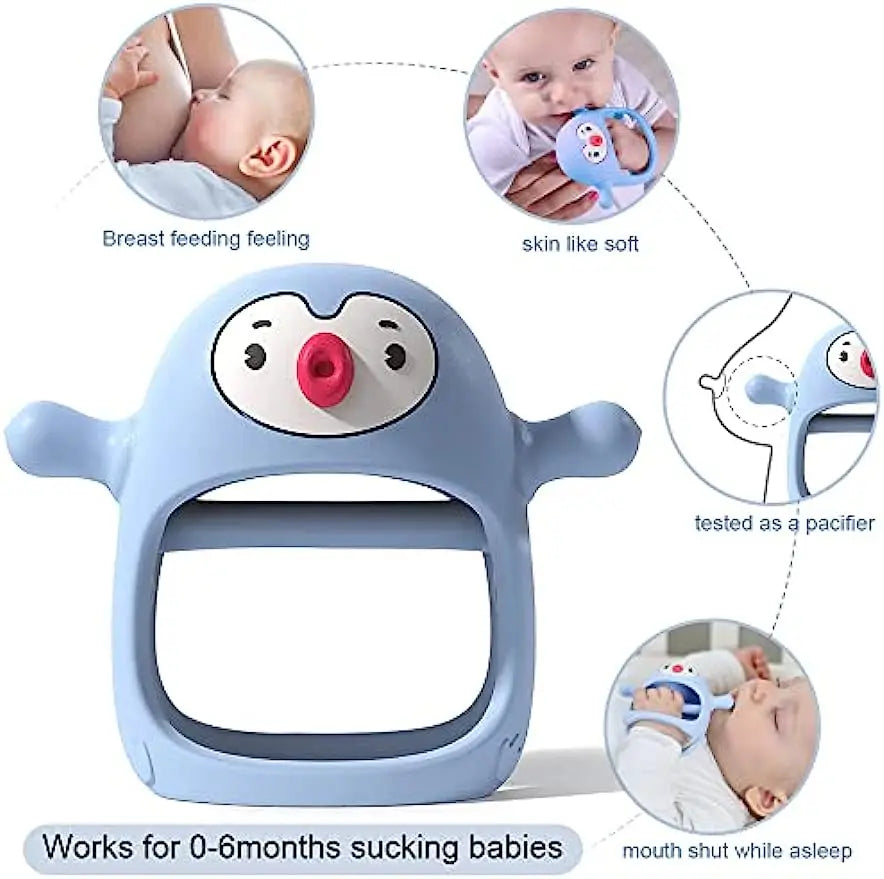 Penguin Teether™ - Lenitivo per le gengive - Anello di dentizione in silicone