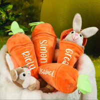 Thumbnail for Personalized Bunny – Il regalo di Pasqua perfetto - Coniglietto di peluche con carota e nome