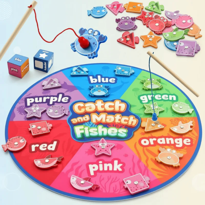 SmartFish – Divertente ed educativo – Set da gioco con calamita per pesci