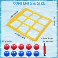 Thumbnail for Pool Tic Tac Toe – Colorato e divertente - Set da gioco per piscina quattro in fila