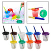 Anti-Spill Paint Cups™ - Pittura senza problemi - Tazze da pittura per bambini con coperchio e pennello