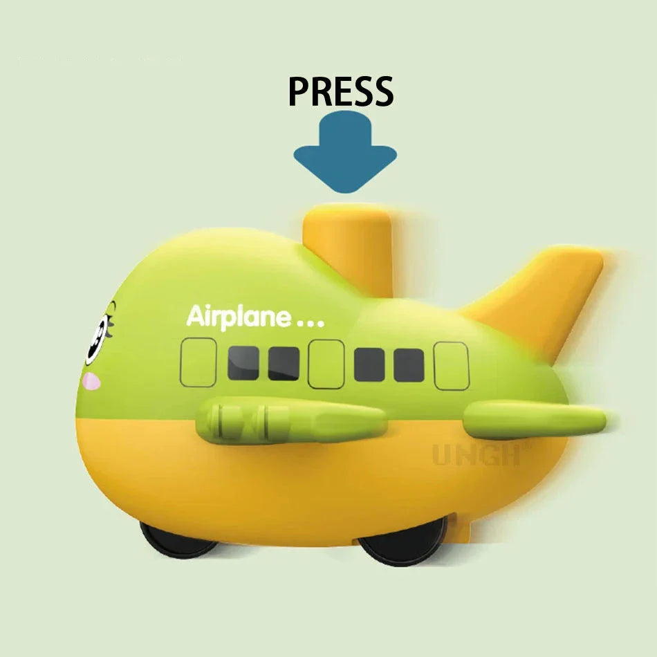 Cartoon Plane Toy™ - Press & Play - Aereo giocattolo