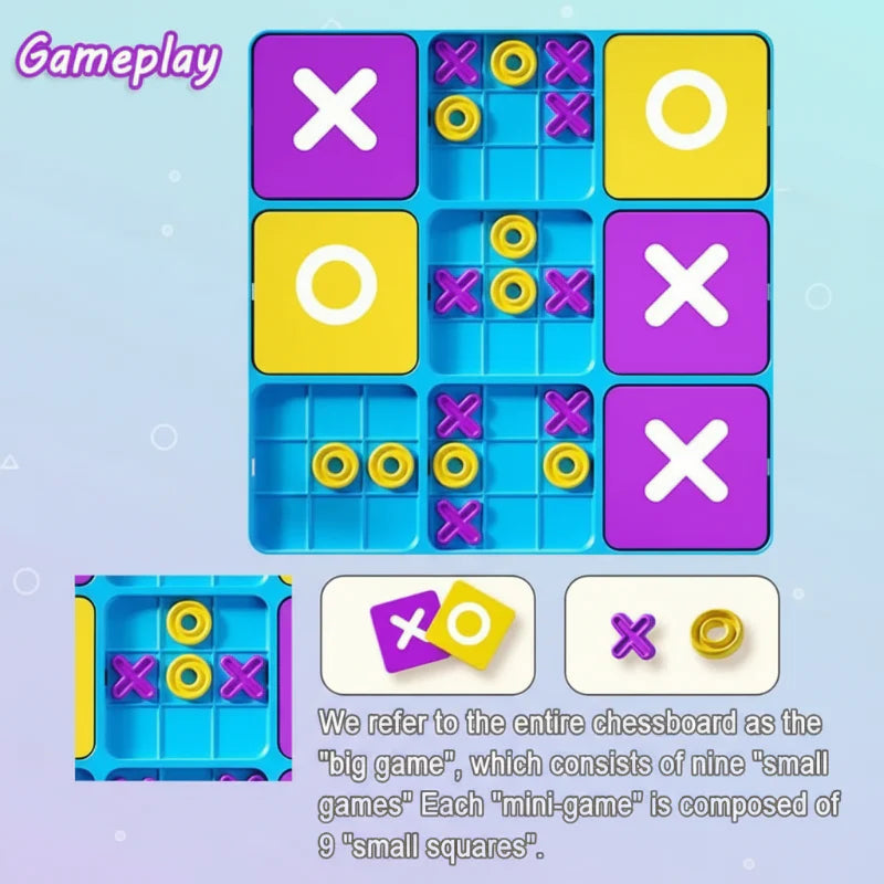 ThinkTac – Intelligente e stimolante – Rompicapo Tic-Tac-Toe (Tic-Tac-Toe)