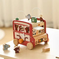 Thumbnail for BusyRide – Educativo e versatile – Bus delle attività Montessori in legno