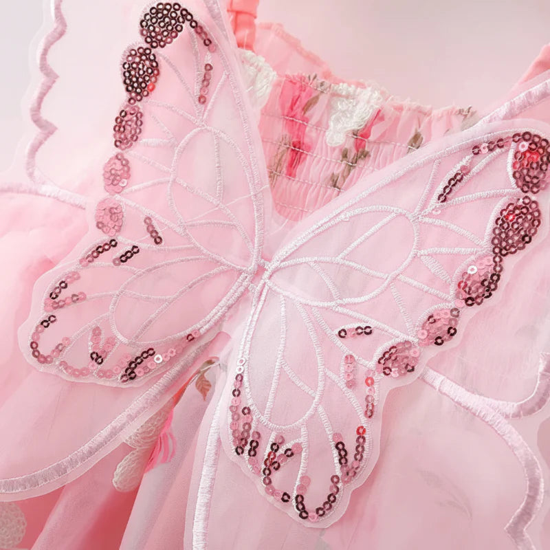 Girls Butterfly Dress – Carina e leggera – Abito da bambina