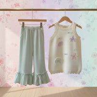 Thumbnail for Girls Summer Outfit – Alla moda e comodo – Set di abbigliamento estivo per bambini