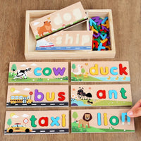 Thumbnail for AlphaPuzzle – Imparare le parole inglesi – Puzzle di ortografia in legno