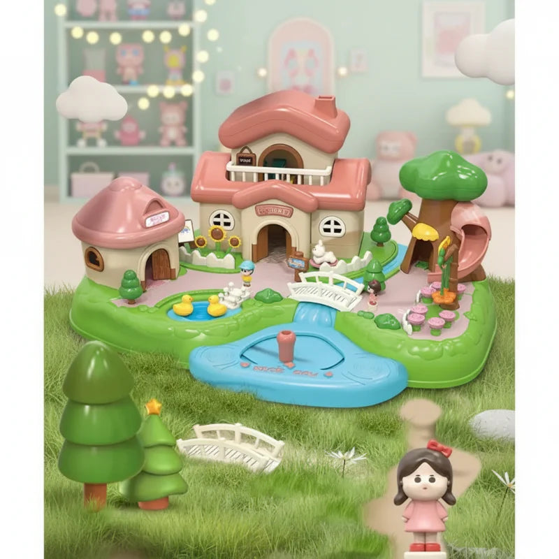 Magnetic Princess Castle – Creativo e magico – Set da gioco con casa delle bambole magnetica