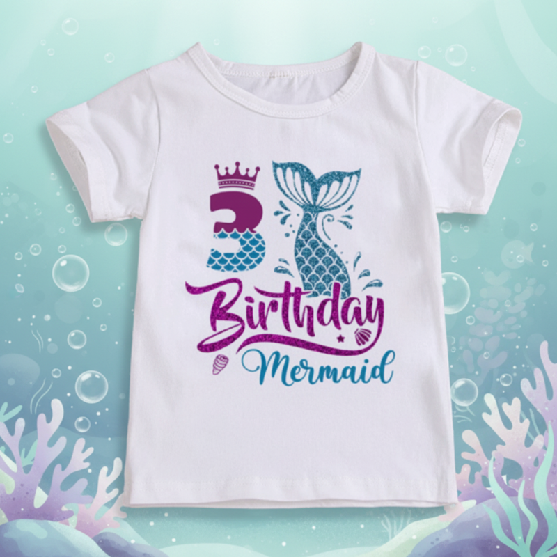 Birthday Graphic Tee – Carina e leggera – Maglietta per bambini per il compleanno