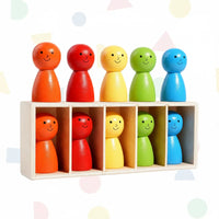Thumbnail for WoodenMatch – Intelligente e divertente – Gioco dei colori Montessori