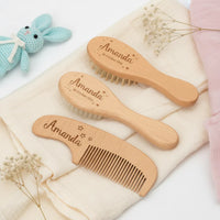 Thumbnail for Personalized Hairbrush – Delicato e unico – Set personalizzato di spazzole per capelli per neonati