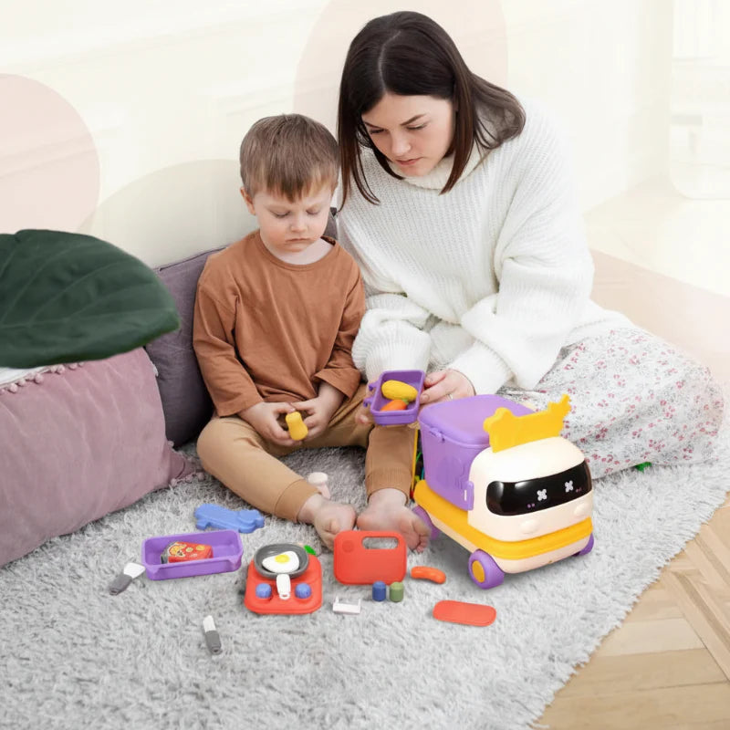 FoodDrive – Interattivo e creativo – Set da gioco per cucina in auto