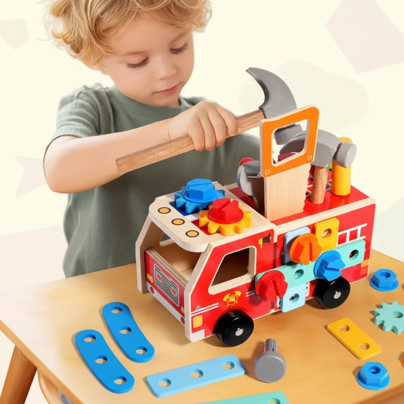 BuildRescue – Educativo e creativo – Camion dei pompieri in legno