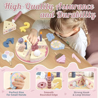 Thumbnail for Wooden Cake Cutting Toy – Creatività e giochi di ruolo – Torta di compleanno in legno
