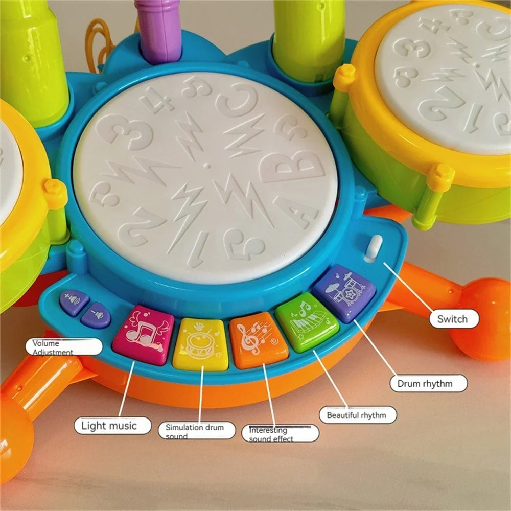 Kids Drumset™ - Stimolare l'amore per la musica - Batteria giocattolo