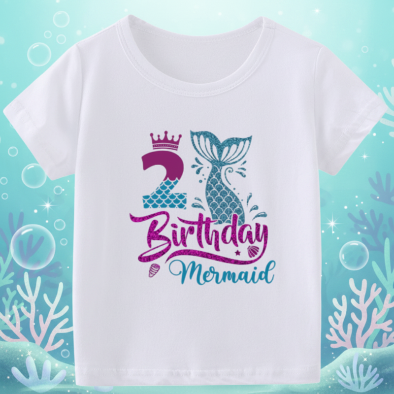 Birthday Graphic Tee – Carina e leggera – Maglietta per bambini per il compleanno