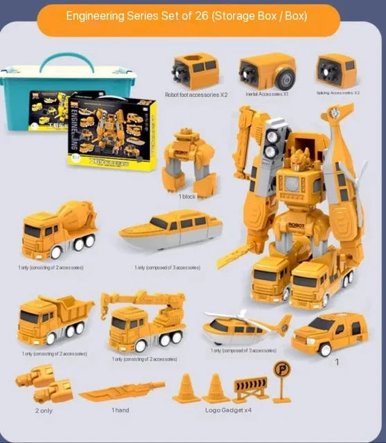 MagnaMix™ - Da camion a robot - Camion trasformatore giocattolo