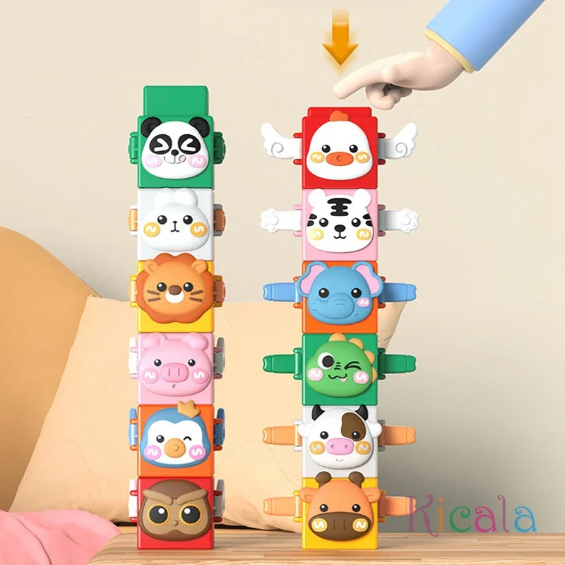 StackAnimals – Divertente ed educativo – Set di gioco con animali impilabili