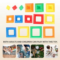 Thumbnail for Pyramid Stacking Blocks – Motricità e creatività – Set di blocchi da impilare