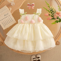 Thumbnail for Tulip Mesh Dress – Eleganza e comfort – Abito da bambina