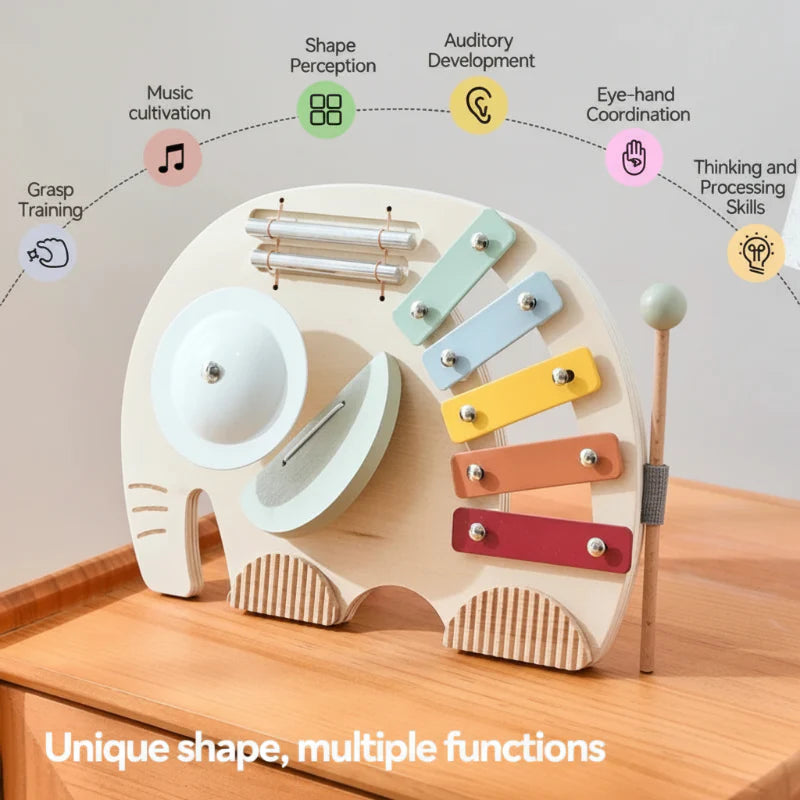 HarmonyWood – Montessori & Creativo – Strumento musicale in legno: Xilofono